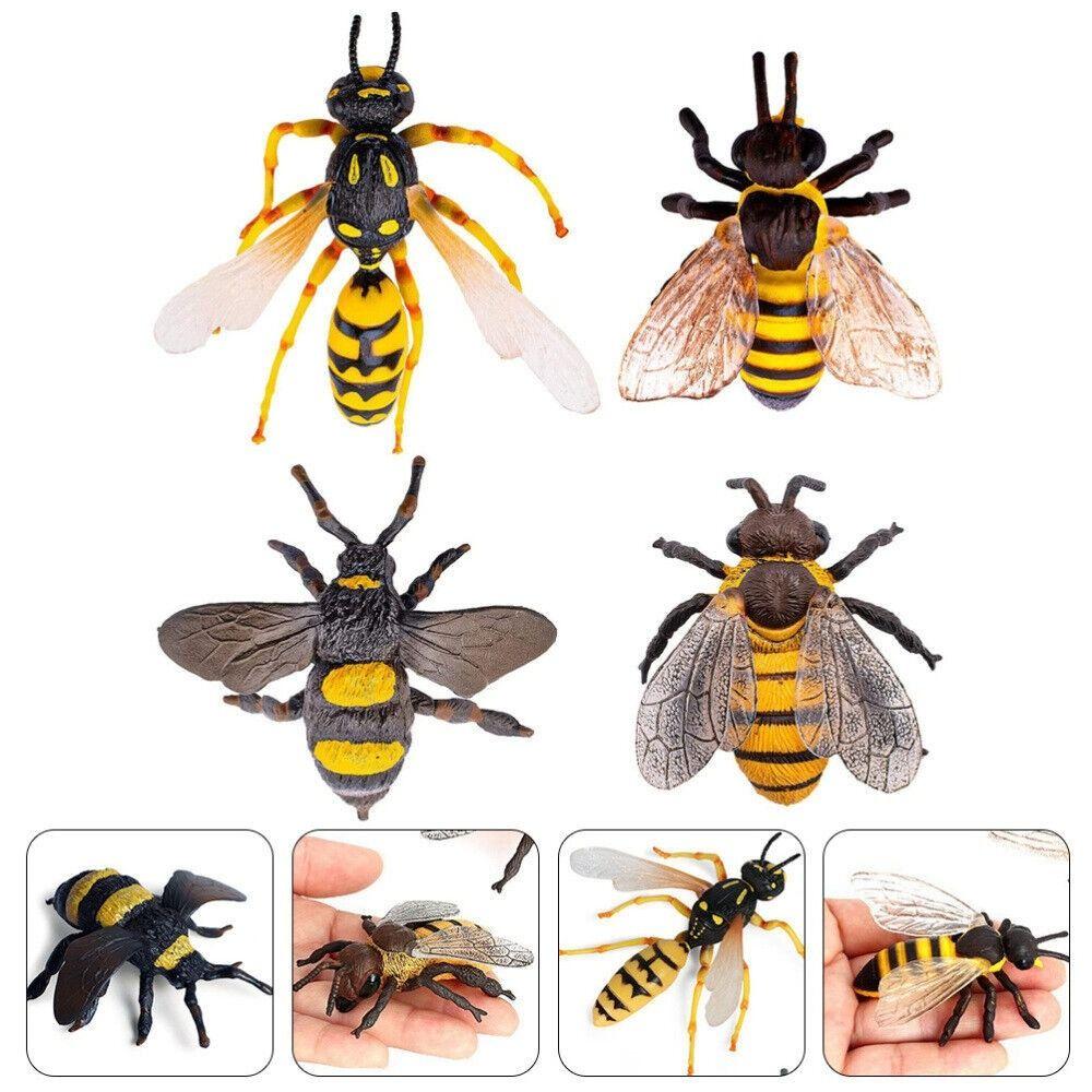 Plastic Bee Ornaments Simulated Insect Toy New Lifelike Model Child