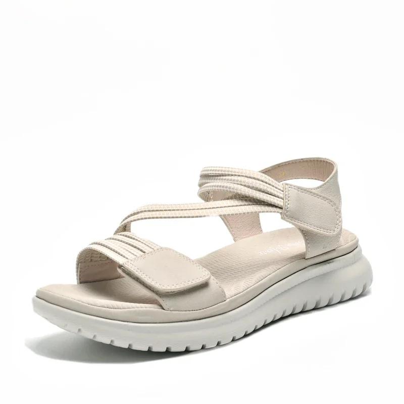 New High Quality Summer Women Sport Sandals Plus Size 36-41 Soft Beach Shoes Fashion Flat Female Slippers