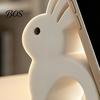Creative Plastic Phone Dock Cute Rabbit Holder, 3D Printed Cell Stand, Bunny Shape Mobile Holder Universal Hands-Free Desktop Mount for Smartphones