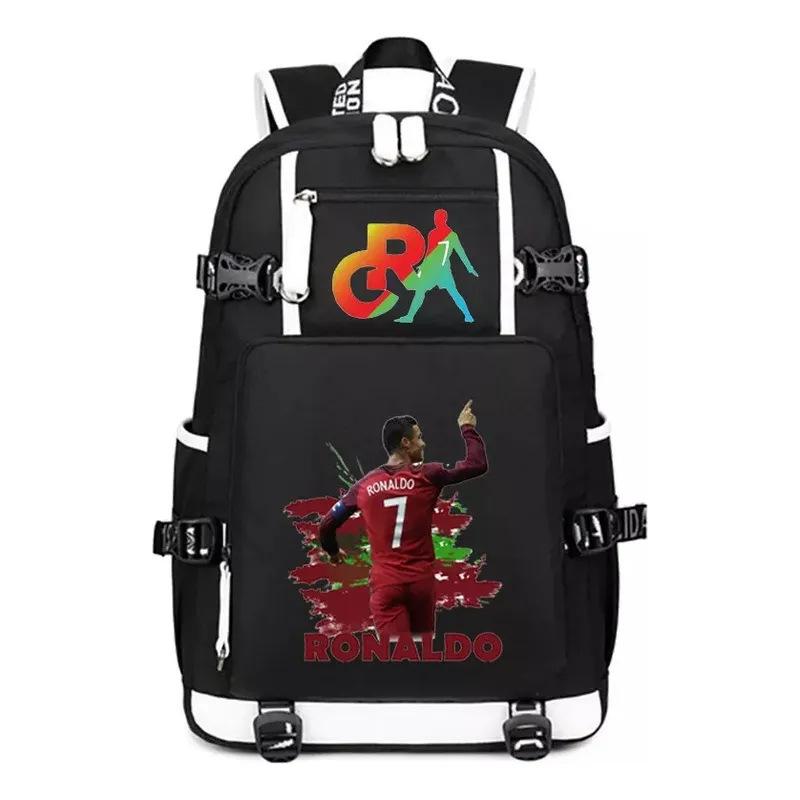 Star Cr7 Surrounding Large-Capacity General Backpack Multi-Functional Leisure Student Schoolbag