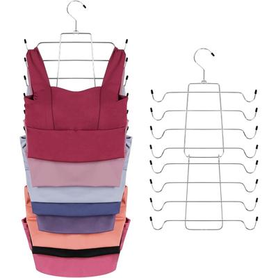 Umeraș pentru maiouri, Umeraș pentru sutiene care economisește spațiu, dulap Suport antiderapant pentru sutiene sport pentru camisole Maiuri Sutiene Cravate Costume de baie Rochie cu bretele