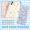 3D Puffy Stickers Kawaii Cartoon Animal Cute Scrapbooking Diy Journal Stationery Sticker Deco Aesthetic Art Supplies