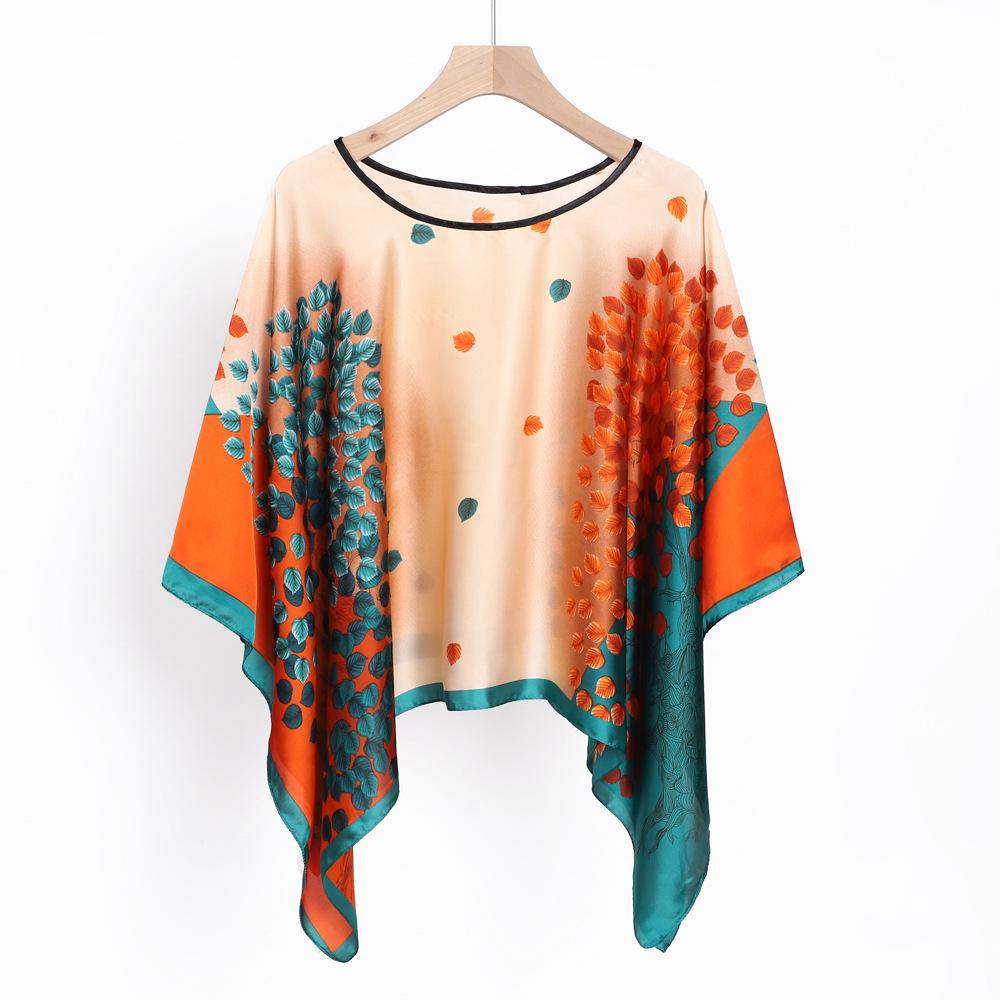Summer Lightweight Sun Protection Totem Scarf for Seaside Vacations