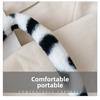 Bolso de hombro debajo del brazo, nuevo bolso de hombro portátil de moda, estilo occidental, bolso de mujer con estampado de leopardo y aro peludo, relleno