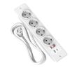 Recessed Power Strip with 2 Sockets USB A USB C Ports Embedded Furniture Charging Station for Desk Nightstand Cabinet