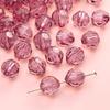 Handmade Beads Diamond-shaped Faceted Beads Acrylic Transparent Irregular Faceted Round Beads Beads DIY Bracelet Cell Phone Chain Jewelry Loose Beads