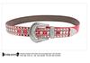 Unisex Fashion Rivet Belt with Rhinestone Alloy Pin Buckle