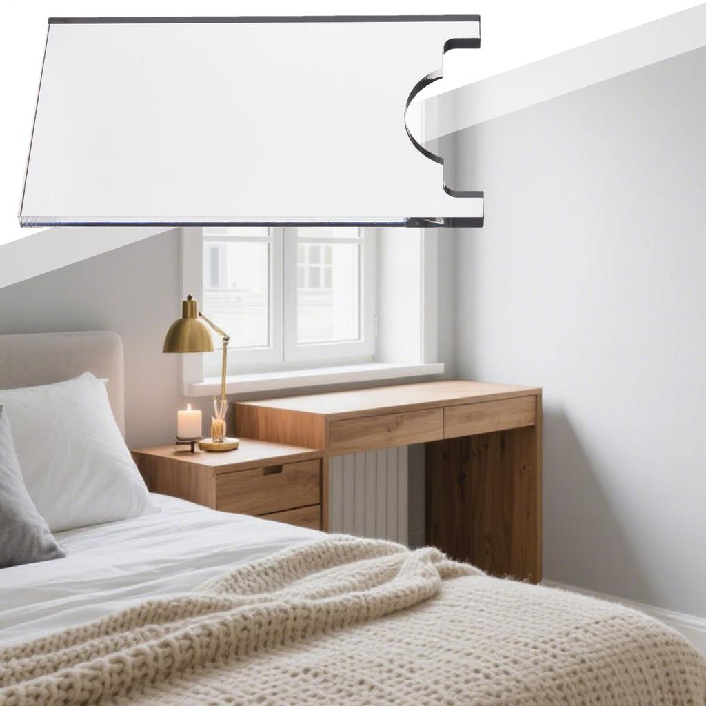 2PCS Transparent Acrylic Sofa & Bed Stopper Non-slip Furniture Wall Protective Pad Protect The Wall And Maintain Gaps Spacer