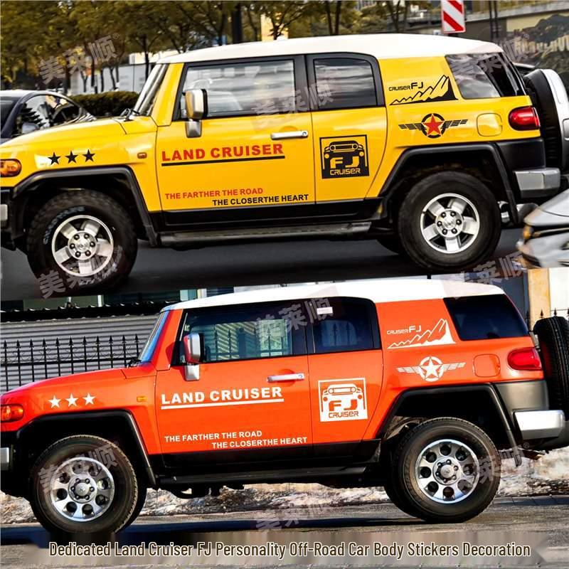 FJ Cruiser Terénní SUV Samolepka s pruhem barvy karoserie