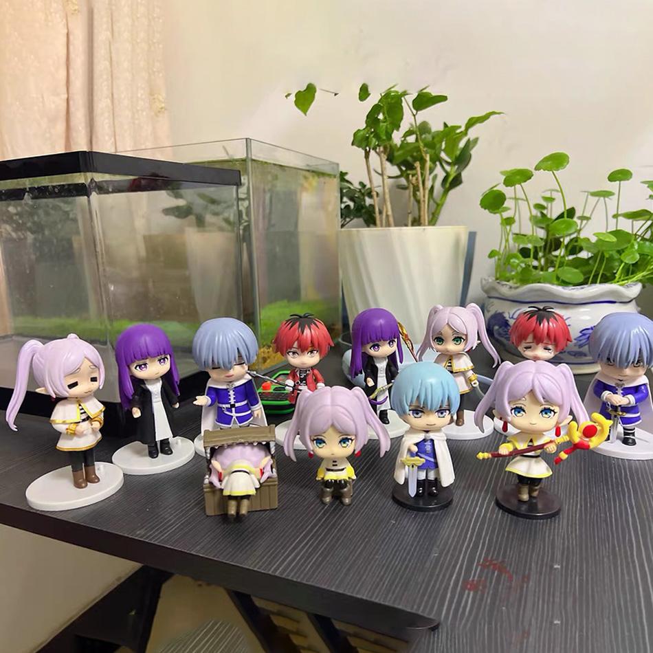 Frieren: Beyond Journey's End 10cm Anime Figures Frieren Himmel Action Figure Boys Gift Set Figure Doll Toys Durable