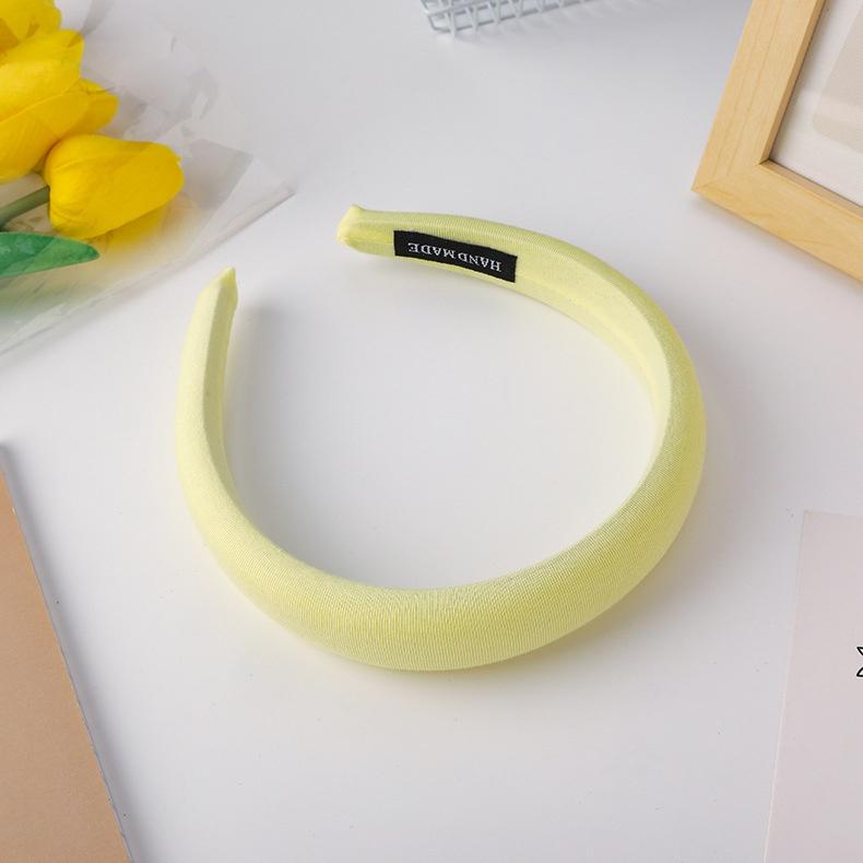 Koreanisches Haarband Einfarbige Süße Schwamm-Kopfband Verdickendes und Höher machendes Haarband Mode-Haarband Haar-Accessoires