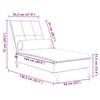Massage Chaise Lounge with Neck Roll Burgundy Velvet