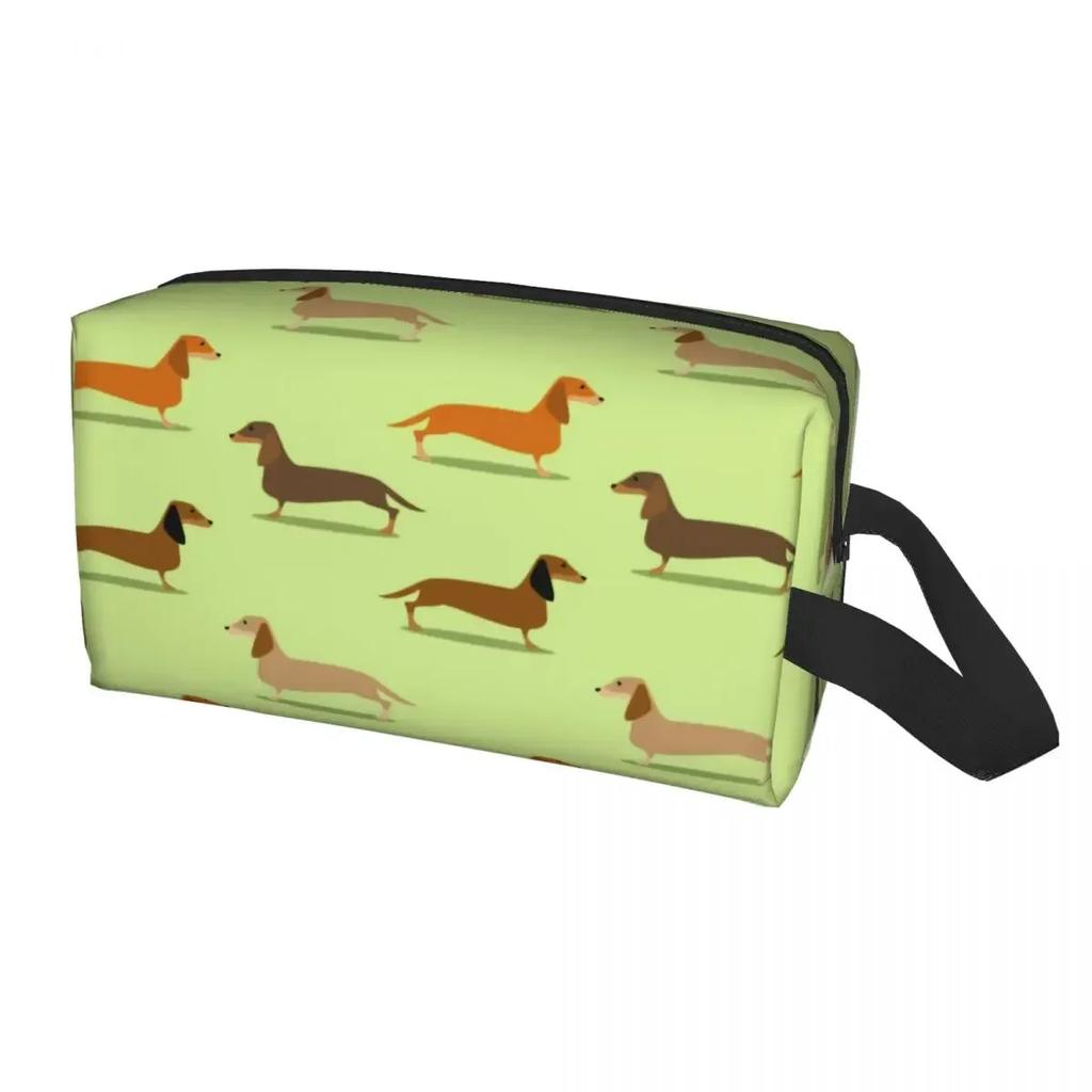 Dachshund Badger Cosmetic Bag Women Cute Big Capacity Sausage Dog Makeup Case Beauty Storage Toiletry Bags