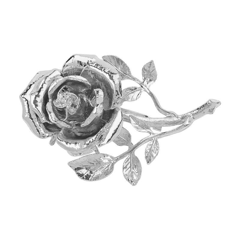 Three-dimensional Rose Brooch
