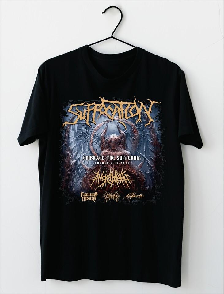 Suffocation - Embrace The Suffering Tour 2025 Black All Size Shirt AR922 Unisex T-Shirt XXXXL