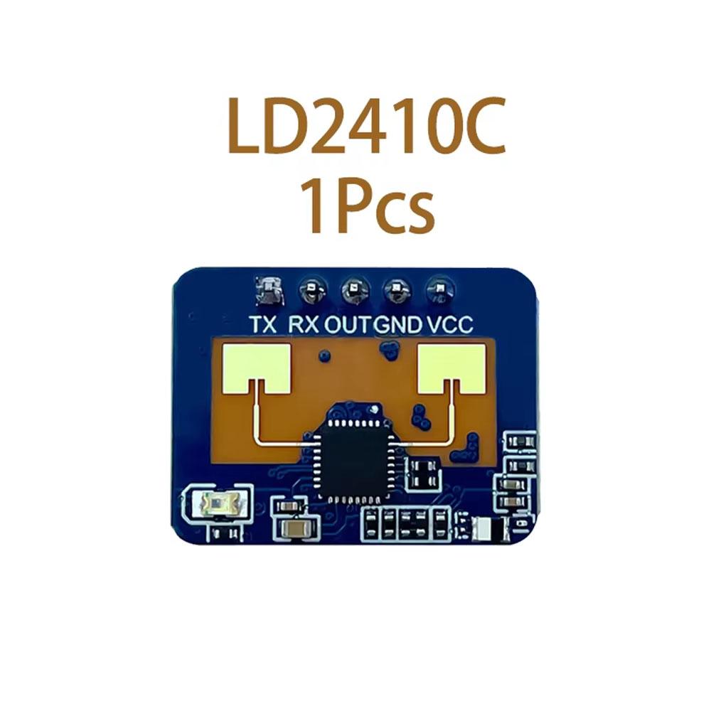 1/5/10Pcs LD2410C 24G Human Presence Radar Module, Square Enclosure Smart Induction Sensor Built-in Bluetooth