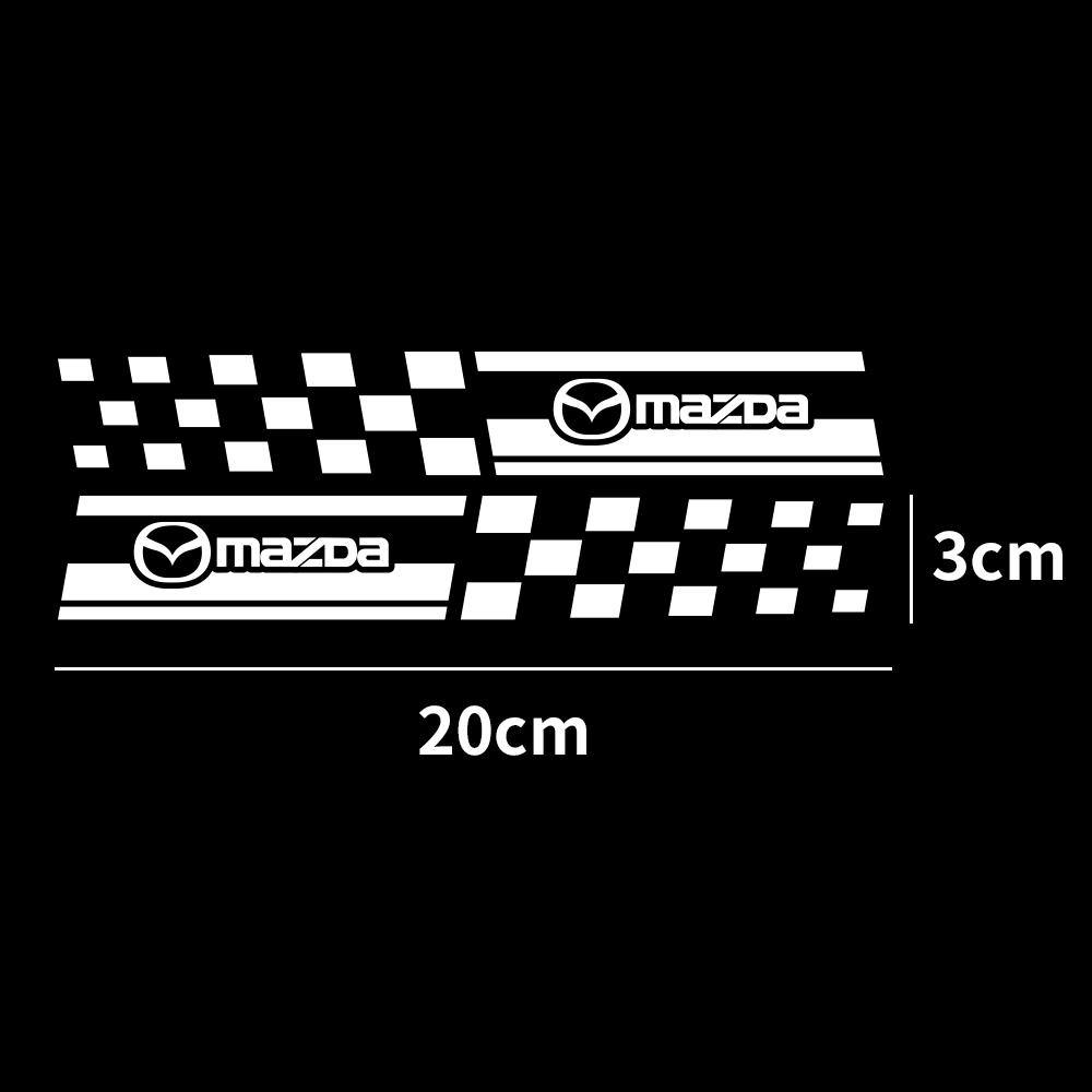 Car Styling Car Side Window B Pillar Decortion Sticker Auto Emblem Decals For Mazda Axela Atenza CX-3 CX-5 CX-8 Demio MPS 3 6 5 FF22