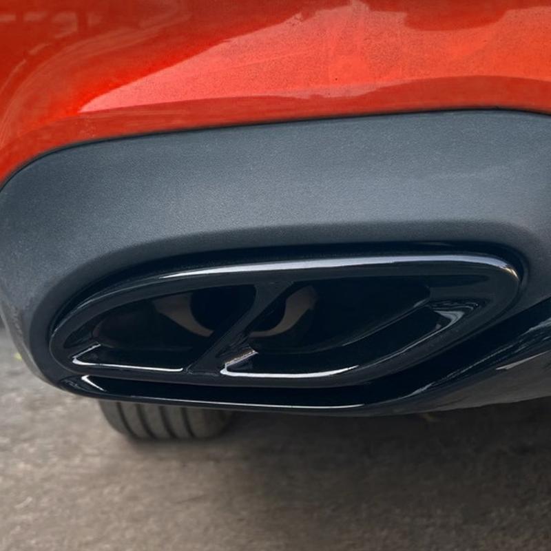 Aluminum Rear Bumper Exhaust Tail Pipe Cover Trim for GLC Class 2024 Car Exhaust Pipe Cover Replacement Accessories