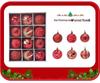 12pc Painted Christmas Ball Set - 6cm Ornaments for Tree & Holiday Decor