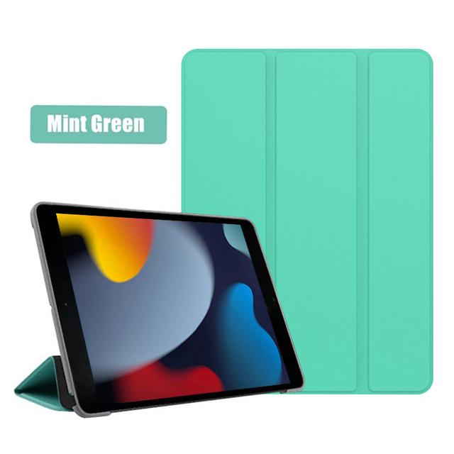 Funda Ipad 10"2 2021 Hülle PU-Leder dreifach faltbare E-Book-Hülle für IPad 9 10.2 Hülle Tablets Hülle IPad 9. Generation Standhülle