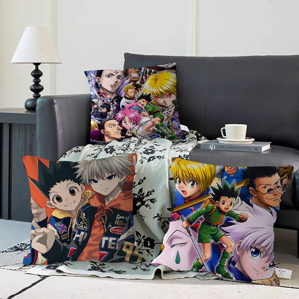 H-Hunter X H-Hunter Cushion Cover Decorative Pillow Sofa Home Decor Case Pillow Cases