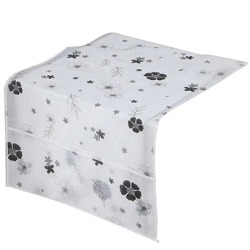 Cartoon Refrigerator Dustproof Cover with Both Sides Hanging Storage Bag Fridge Top Anti-dirty Mat Kitchen Creative Organizer