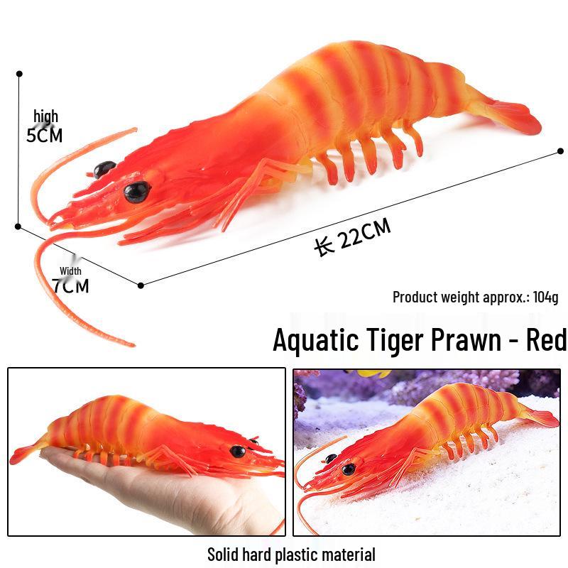 Children's Aquarium Shrimp and Lobster Model Set
