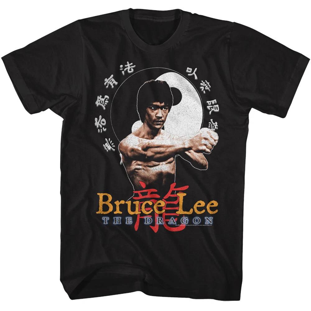 Bruce Lee Martial Arts Legend The Dragon Fighting Stance Men s T Shirt 4XL