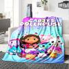 1pc Dollhouse Adventure Friends Flannel Blanket for Super Soft Cute Comfort Blanket for Travel Bedding Couch Sofa Blanket Y7302