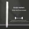 Monochrome Highlight Waterproof Marker Pens - Gold, Silver, White, Stackable, Acrylic Art Supplies for Students