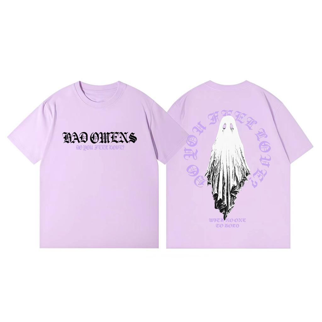 Rock Band Bad Omens Tour 2026 Maglietta Gotica Vintage Manica Corta Uomo Donna Moda Casual Maglietta Oversize Streetwear