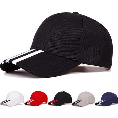 Unisex Three Horizontal Embroidery Baseball Caps Spring Autumn Outdoor Adjustable Casual Hats Sunscreen Hat