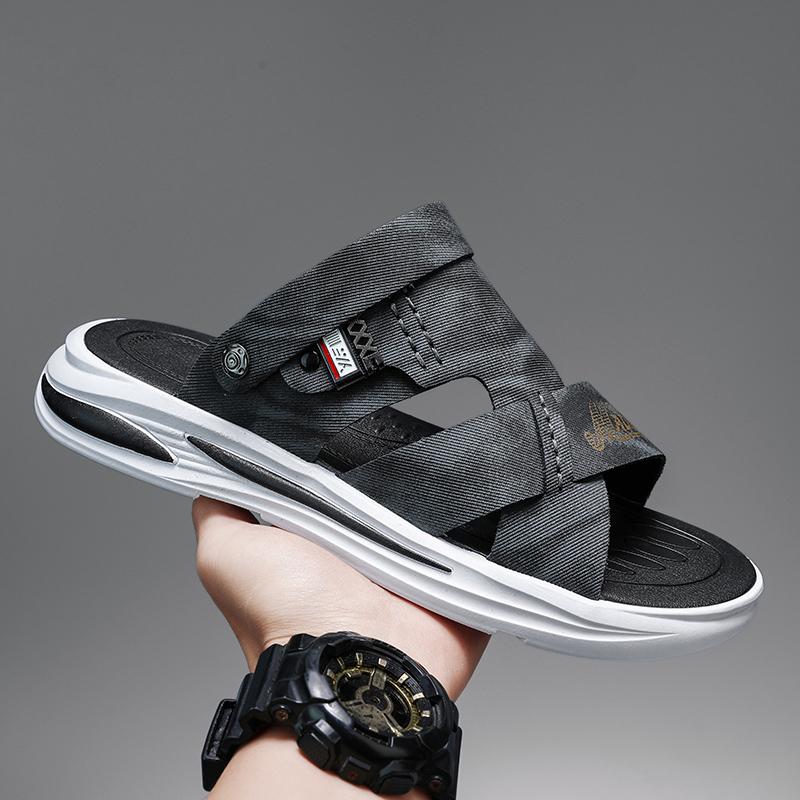 Fashion CYYTL Mens Slippers Summer Casual Outdoor Beach Shoes Sandals Walking Slides Comfort Luxury Designer Leather Fashion Lightweight