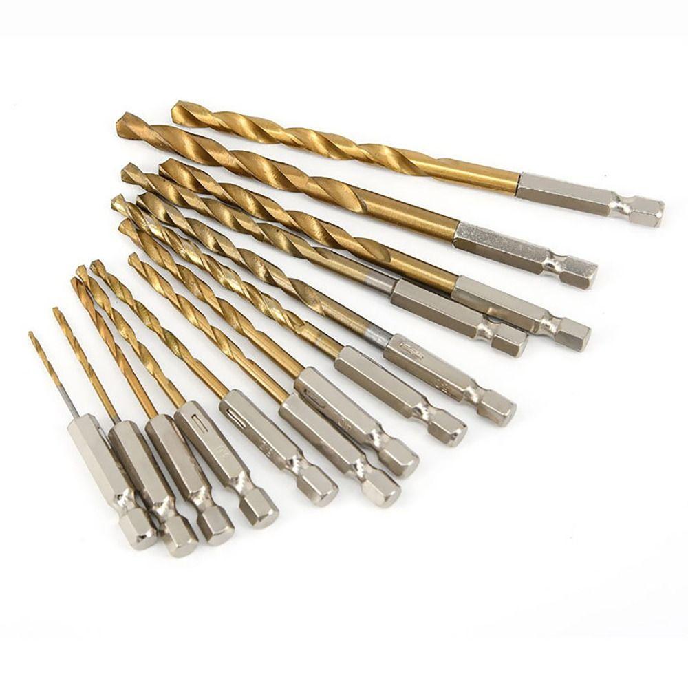 Titanium Plated Electric Drill Hexagonal Handle Wood Drilling New Drilling Tool