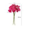 Fashion 28cm Length Artificial Camellia Bouquet Lotus Silk Flower Bouquet Fake Handmade Craft Wedding Bouquet Home Decoration