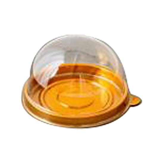 50Pcs Cake Packaging Box Set Transparent Plastic Mini Cupcake Boxes with Secure Lid Bakery Gift Box for Small Cakes Pastries Desserts Cookies