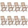 Day and Night - Day and Night Folding Outdoor Chairs 8 Units Solid Acacia Wood