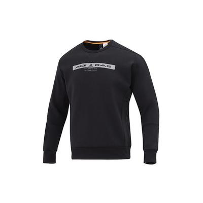 Sudadera Trébol Cuello Redondo Manga Larga Punto Hombre Tops Negro HE9899