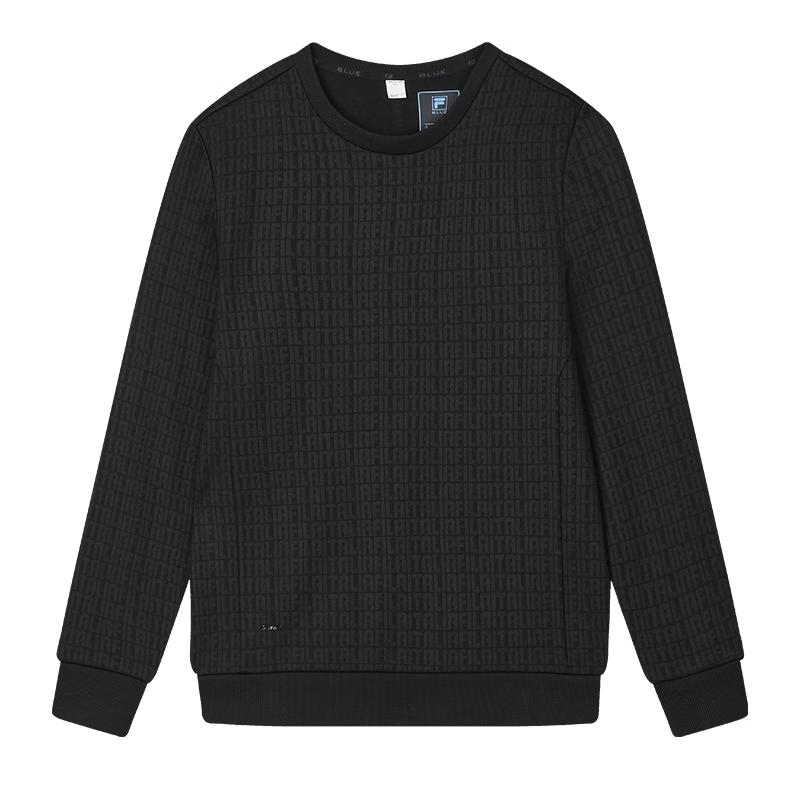 FILA Men s Logo Crew Neck Pullover Sweatshirt M