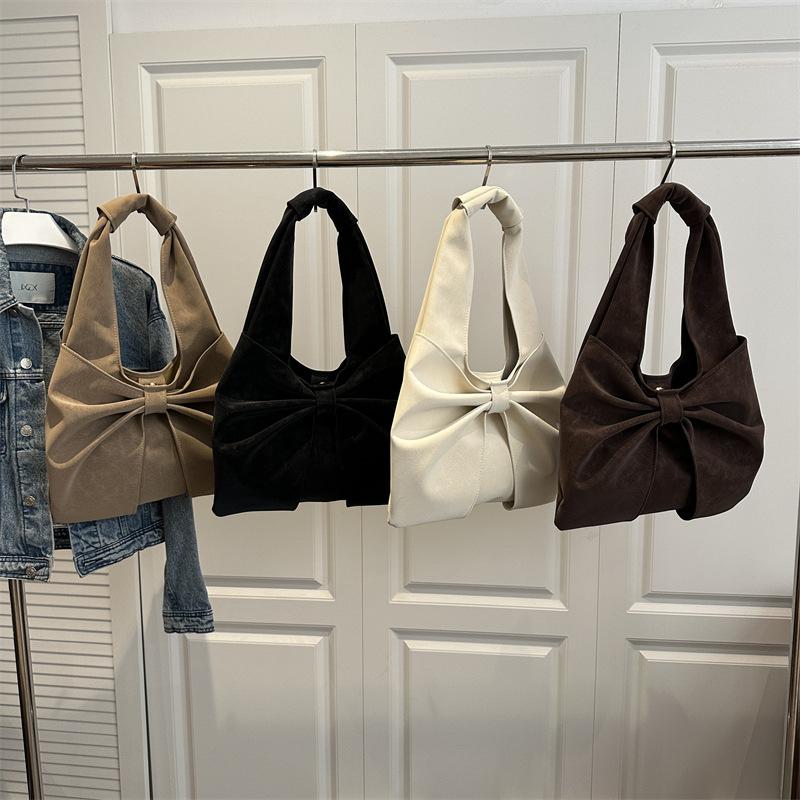 A Design With A Niche Bow Unique Fashionable And Stylish Largecapacity Singleshoulder Underarm Tote Bag