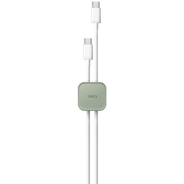UNIQ Pod self-adhesive cable organizer set of 8 green/mist green