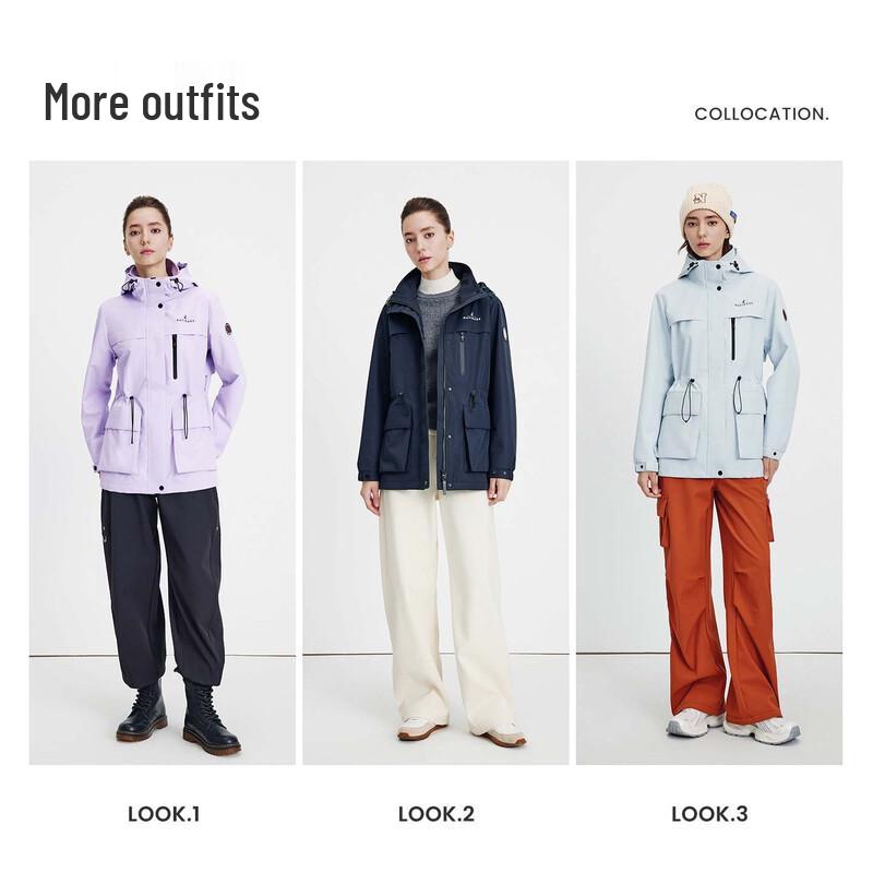 Navigare Women's Waterproof Fleece-Lined Outdoor Utility Jacket