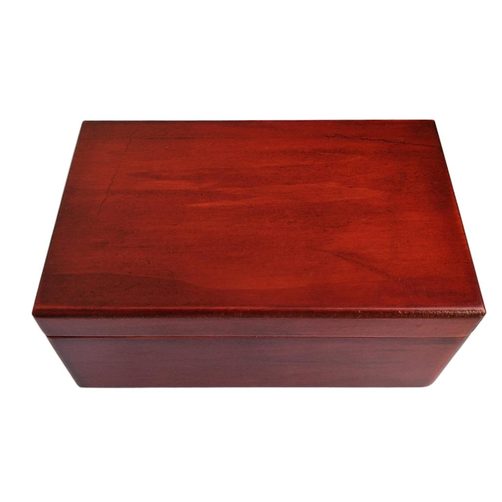 

Retro Wooden Musical Box Exquisite Crafts Music Case Jewelry Storage Wind-up Music Box for Wedding Room Decoration красный