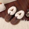 New fashionable versatile fluffy snow women's shoes winter platform plush thermal bag and confinement cotton shoes women