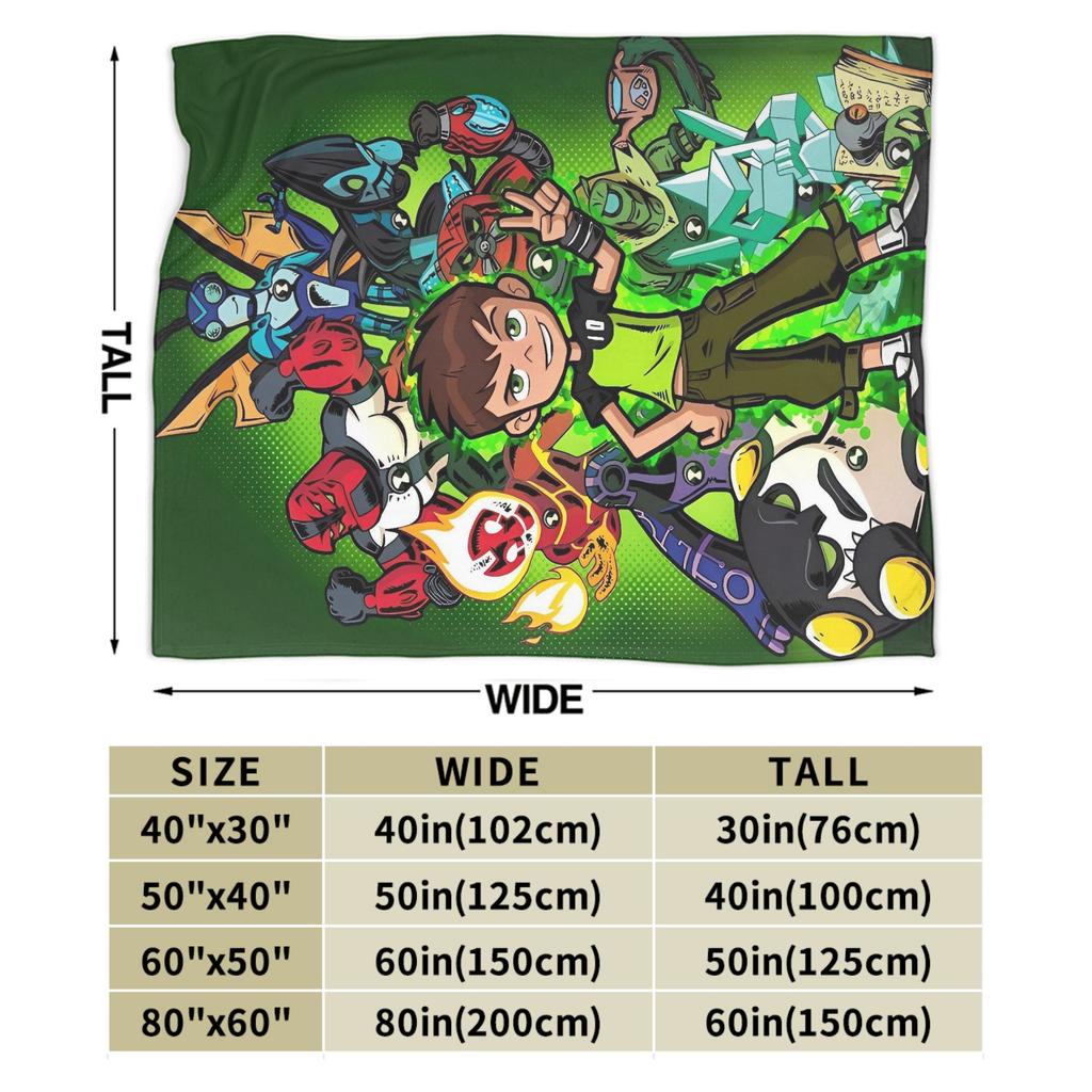 Ben 10 Omnitrix Decken Qualität Super Weich Überwurfdecke Winter Mädchen Jungen Sofa Bett Modischer Bettbezug