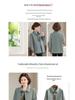 2025 New Spring Woolen Coat for Moms: Chinese Style Turn-Down Collar Top for Middle-Aged and Elderly Women's Fashion.