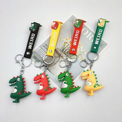Dinosaurier Schlüsselanhänger Set: Weiches PVC Bastelgeschenk & Anhänger