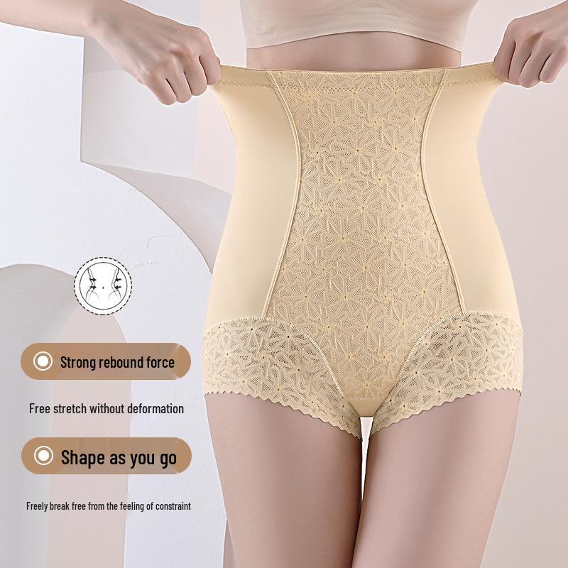 Hohe Taille Bauchkontrolle Nach der Geburt Hüftstraffung Formende Spitze Korsett Höschen für Damen