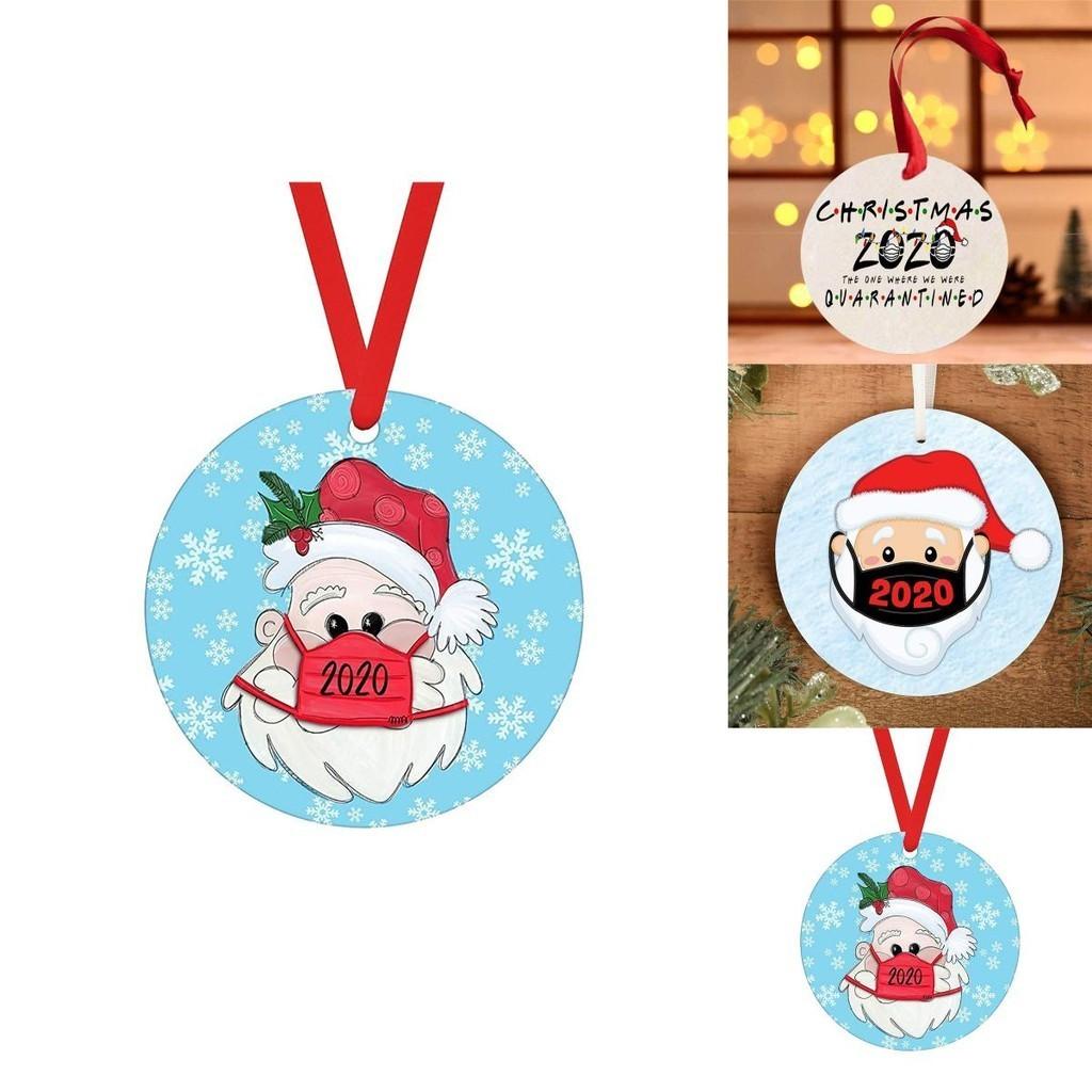 Delightful Personalised Lockdown Christmas Tree Ornament 2020 Quarantine Wooden Decor