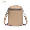 Leather Mobile Phone Bag New Trendy Fashion Shoulder Messenger Bag First Layer Cowhide Bag